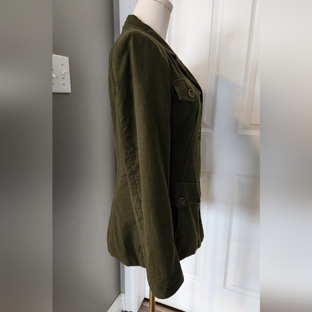 Vintage Le Chateau Army Green Military Inspired Coat - Sz XS - Picture 2 of 11